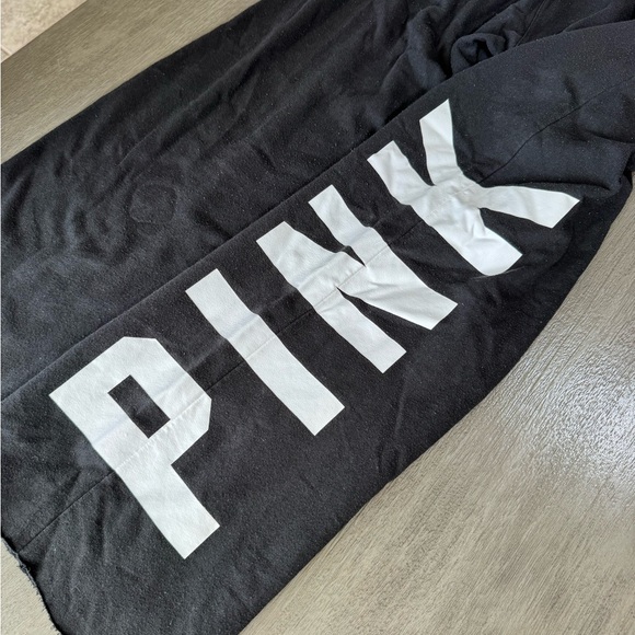 Y2K 2000’s PINK VE Victoria’s Secret Sweatpants Black White L - Picture 5 of 12